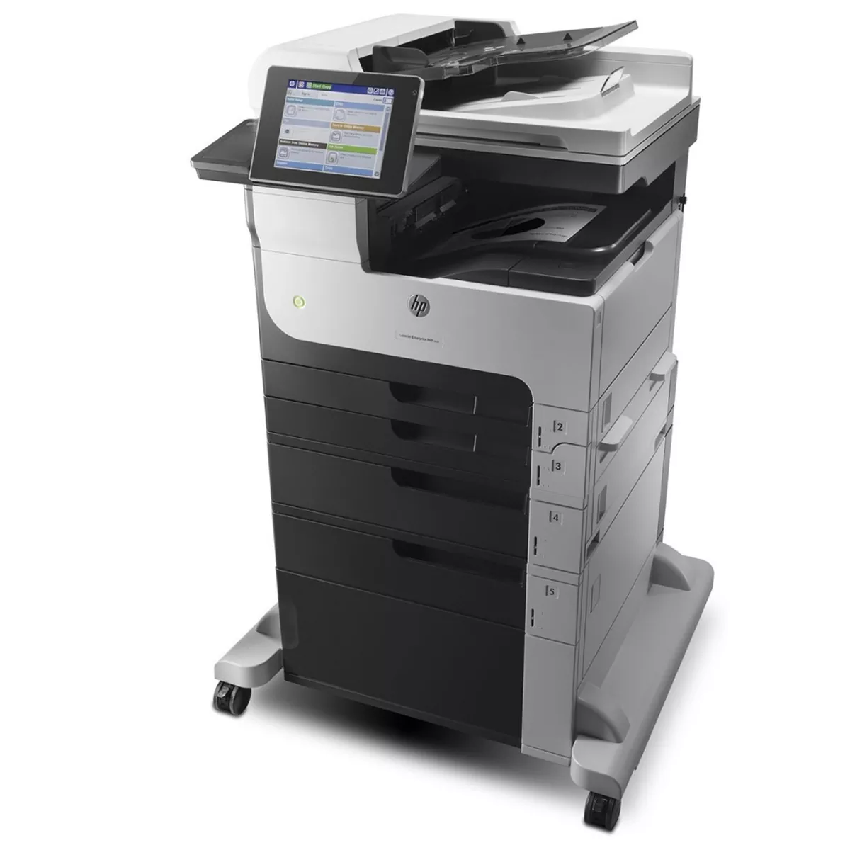 پرینتر چندکاره لیزری استوک اچ پی مدل HP LaserJet Enterprise MFP M725dn همراه با پایه