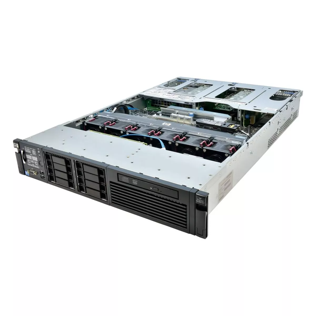 سرور استوک اچ پی مدل HP ProLiant DL380 Gen7 8SFF 2xXeon X5650 32GB 