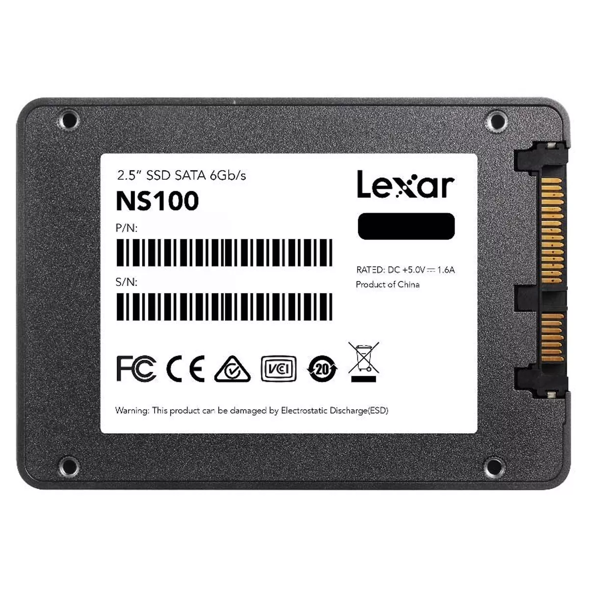 هارد اینترنال استوک اس اس دی لکسار مدل Lexar NS100  ظرفیت 512 گیگابایت