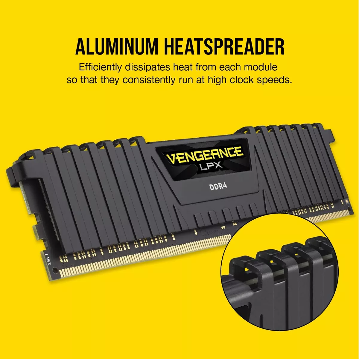رم دسکتاپ استوک DDR4 دو کاناله 3200 مگاهرتز CL16 کورسیر مدل Corsair VENGEANCE LPX ظرفیت 64 گیگابایت