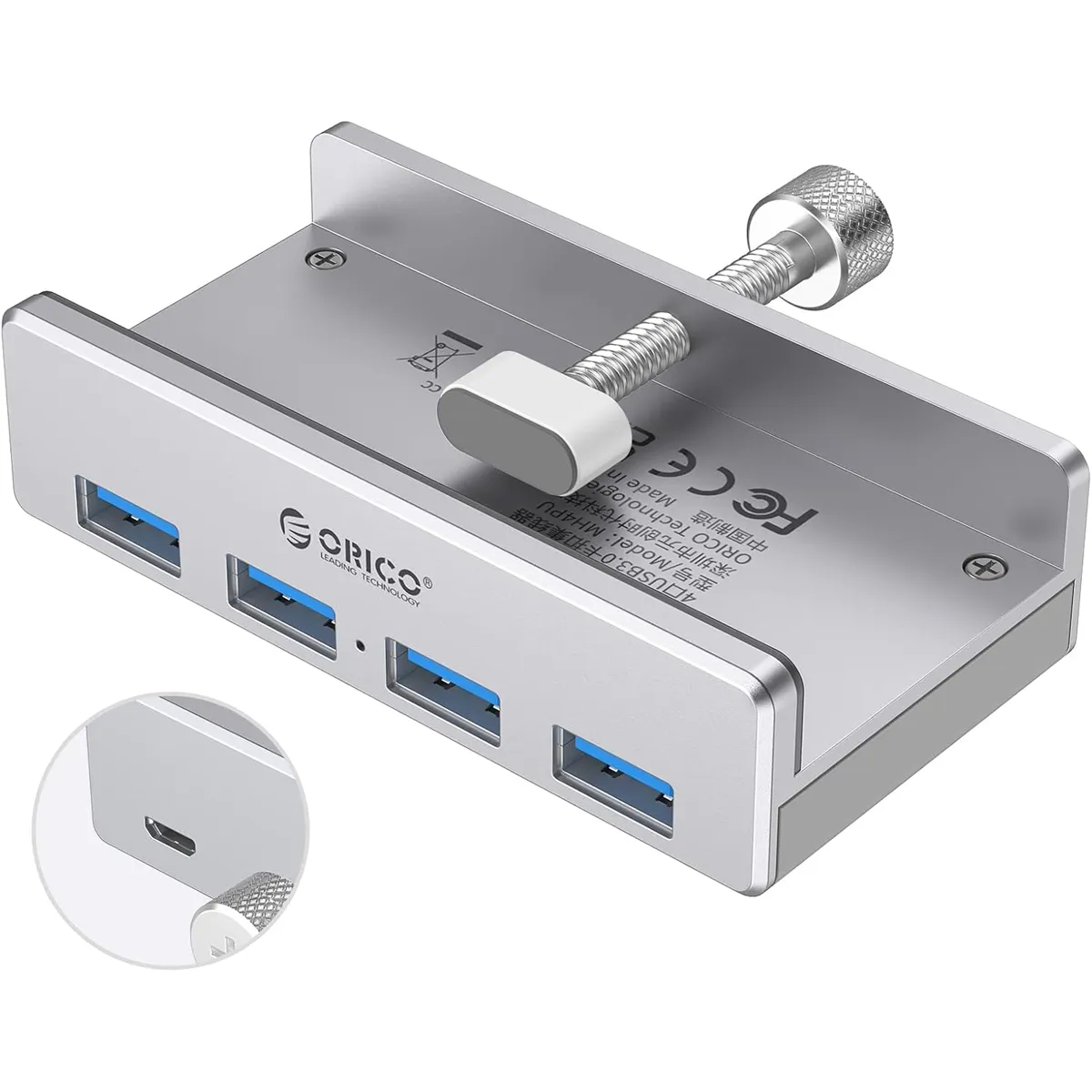 هاب ۴ پورت اکسترنال USB3.0 فلزی اوریکو مدل ORICO MH4PU-P