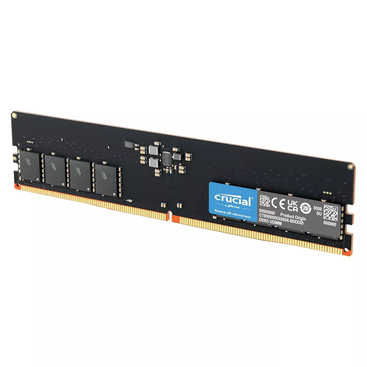 رم دسکتاپ استوک DDR4 تک کاناله 5600 مگاهرتز CL46 کروشیال مدل Crucial CT16G56C46U5 ظرفیت 16 گیگابایت