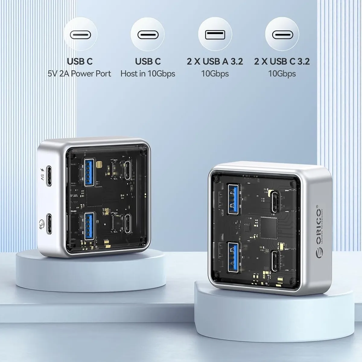 هاب داک استیشن اکسترنال USB 3.2 اوریکو مدل Orico XHJ2U2C-G2