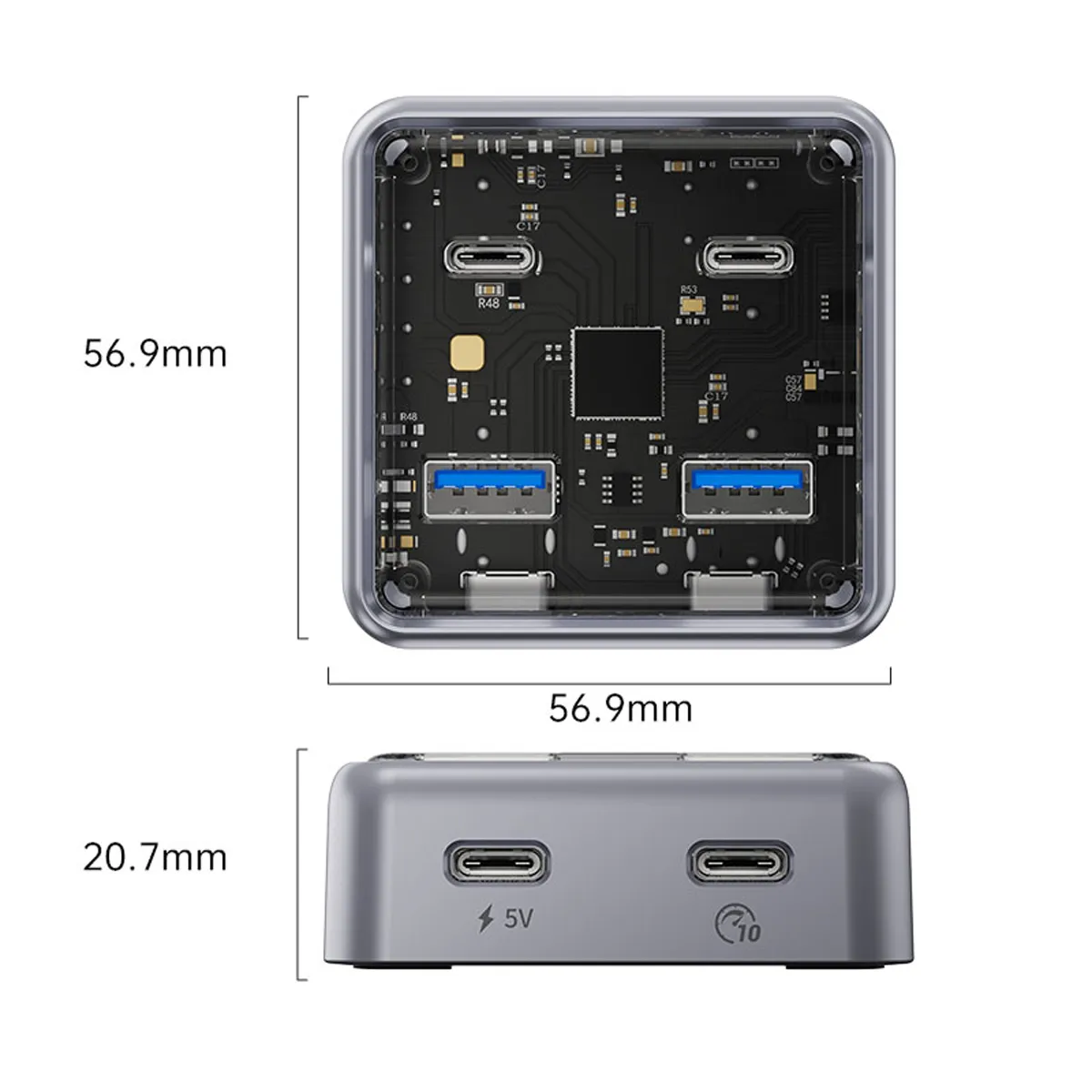 هاب داک استیشن اکسترنال USB 3.2 اوریکو مدل Orico XHJ2U2C-G2