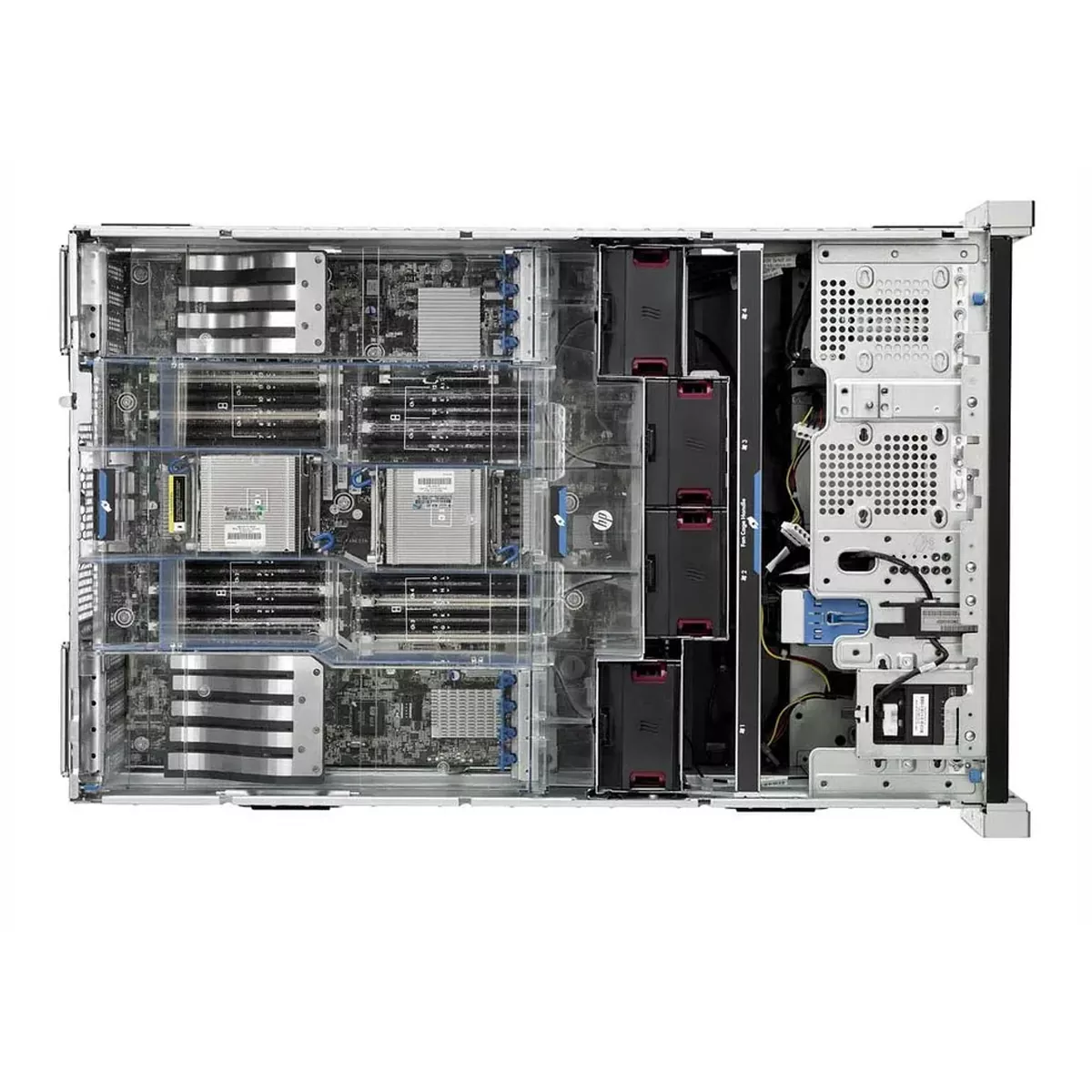 سرور استوک اچ پی مدل HP ProLiant ML350p Gen8 4LFF 2xXeon E5-2620 v2 32GB