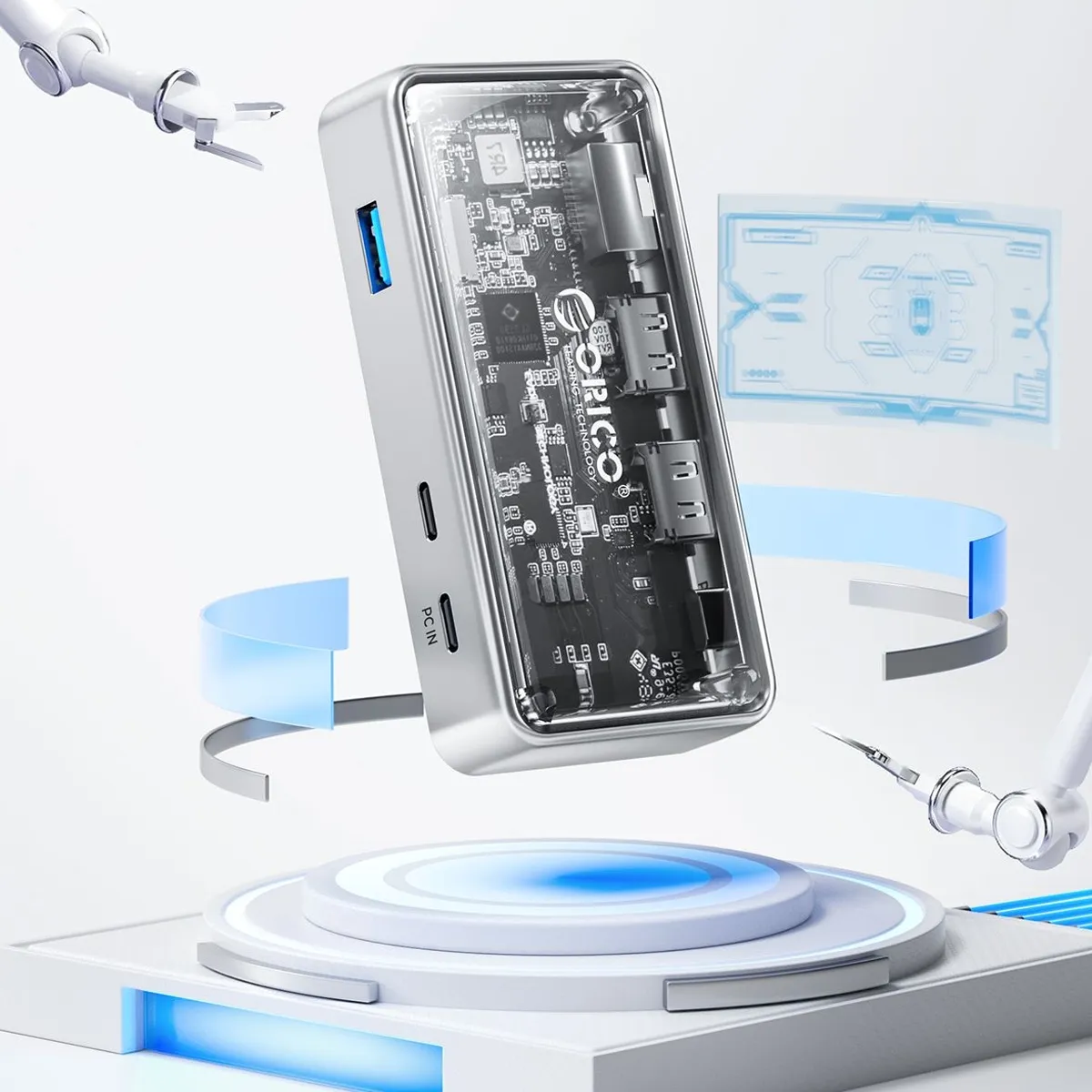 هاب داک استیشن اکسترنال ۷ پورت اوریکو مدل Orico TM10-7P