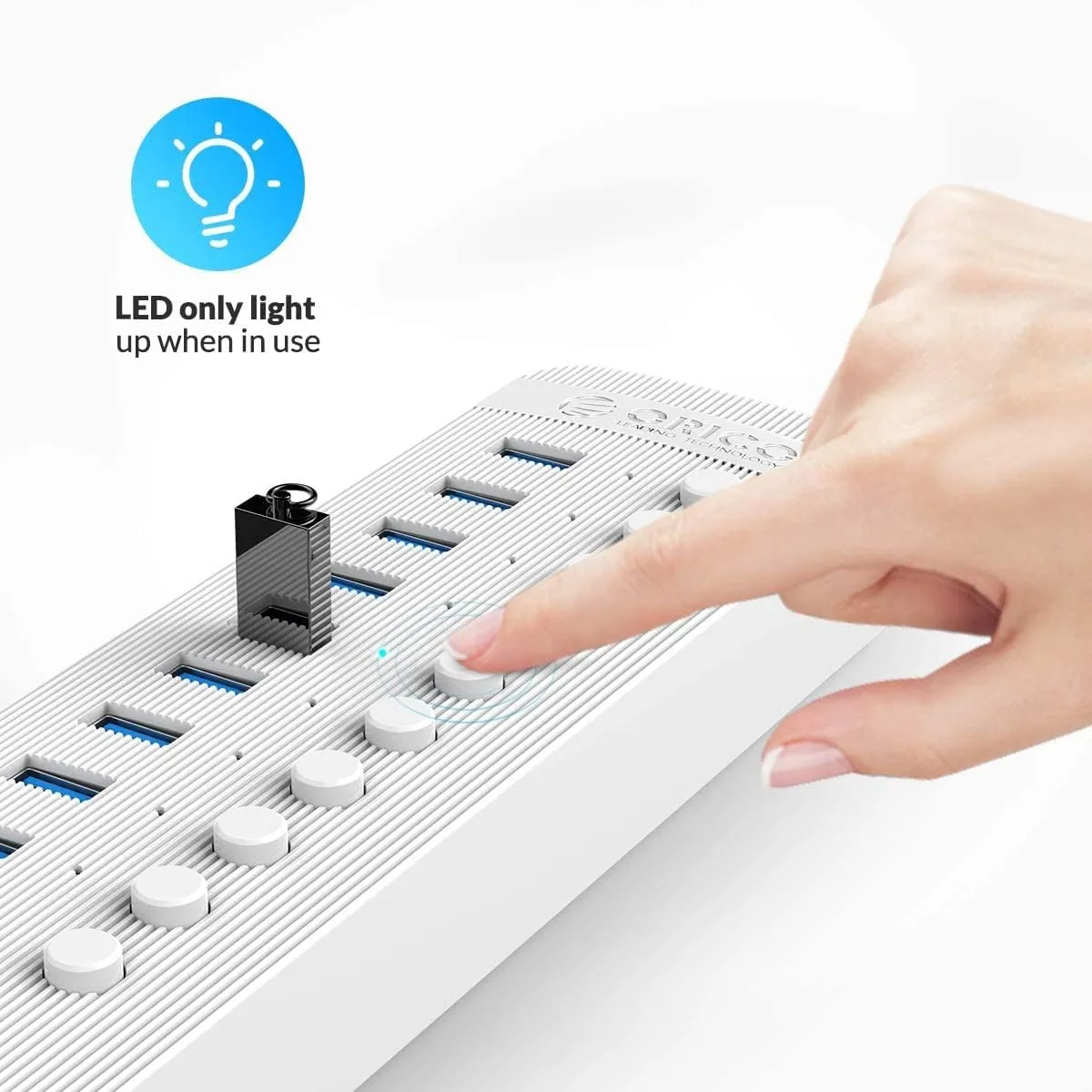 هاب ۱۳ پورت اکسترنال کلیددار USB3.0 مدل ORICO CT2U3-13AB