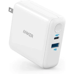 پاوربانک  استوک و شارژر دیواری 30 وات 5000 میلی امپر ساعت انکر مدل Anker A1624