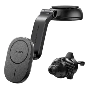 پایه نگهدارنده مگ سیف و شارژر بی سیم  استوک موبایل یوگرین مدل Ugreen CD345