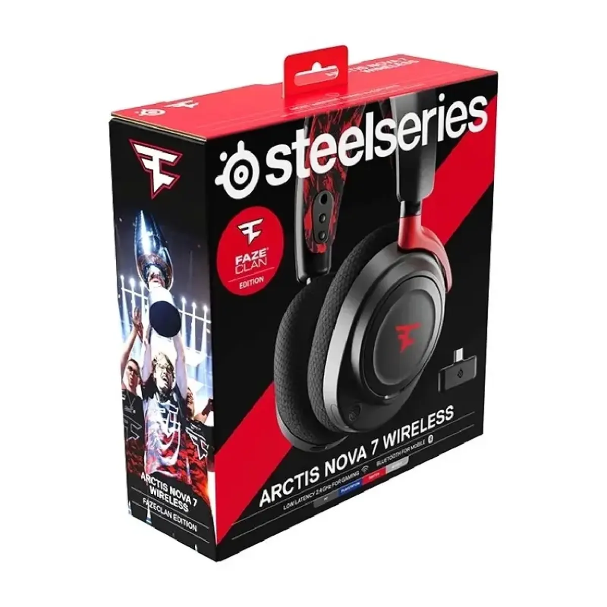 هدست بی سیم گیمینگ استیل سریز مدل SteelSeries Arctis Nova 7 FaZe Clan 