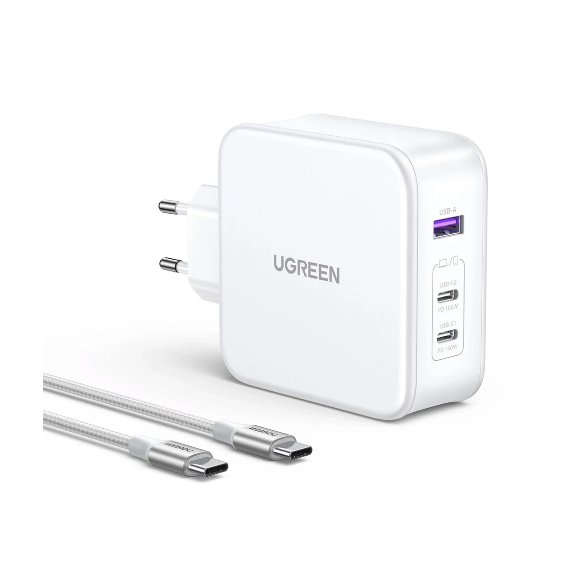 شارژر دیواری  استوک 140 وات یوگرین مدل Ugreen CD289