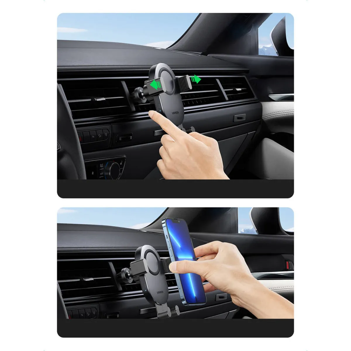 پایه نگهدارنده و شارژر بی سیم موبایل 15 وات یوگرین مدل Ugreen CD256