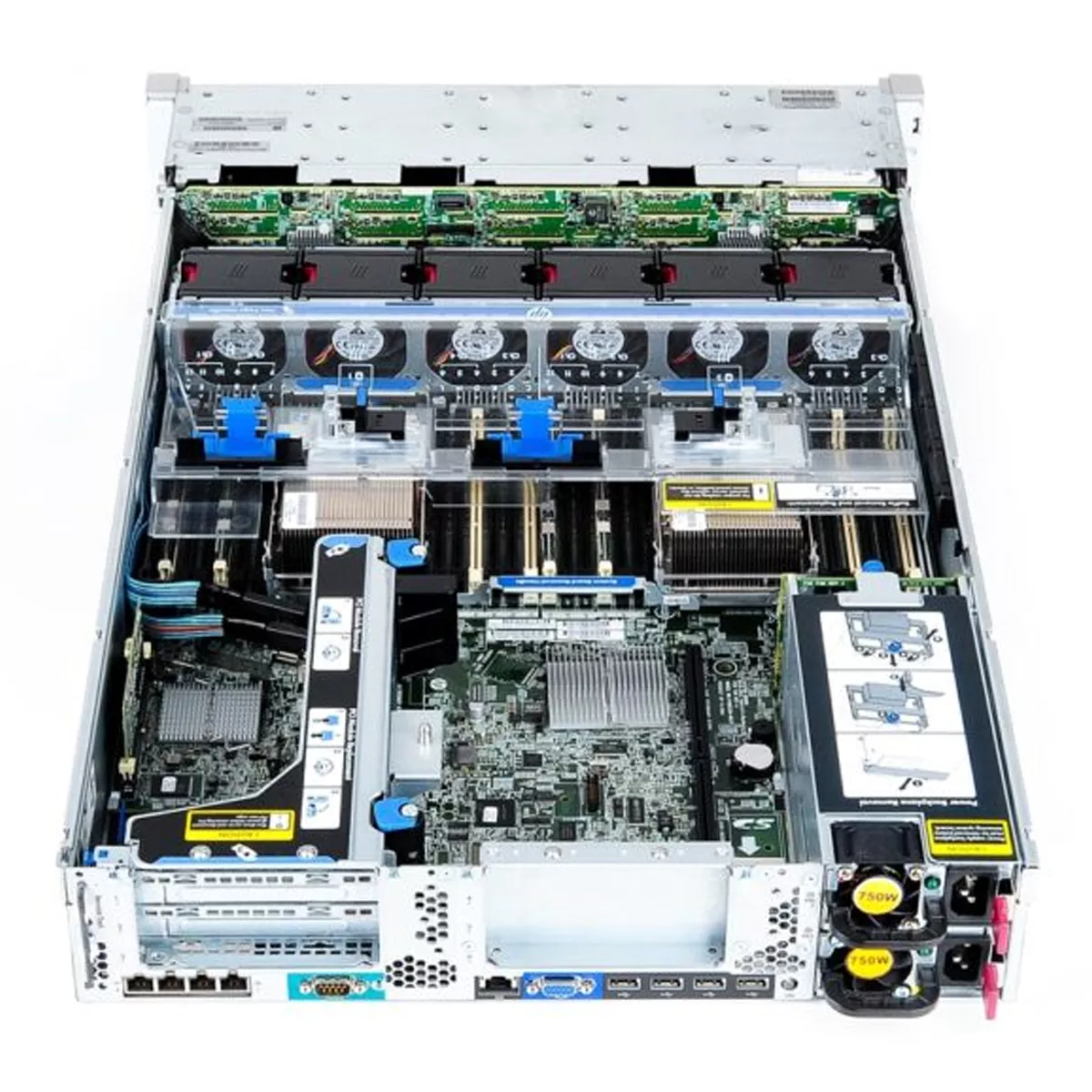 سرور استوک اچ پی مدل HP ProLiant DL380p Gen8 8SFF 2xXeon E5-2620 v2 128GB 