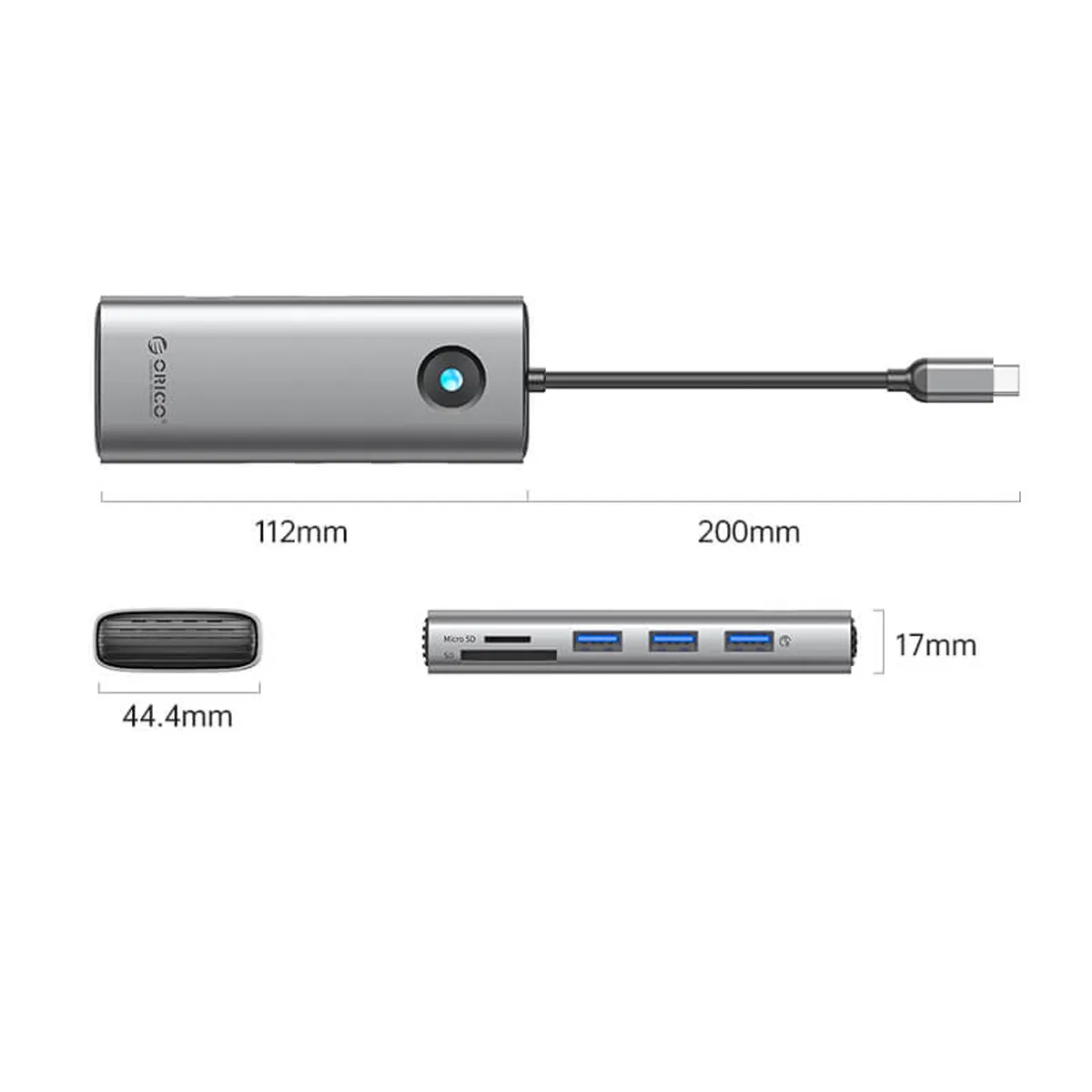هاب داک استیشن اکسترنال 8 پورت اوریکو مدلOrico PW11-8P