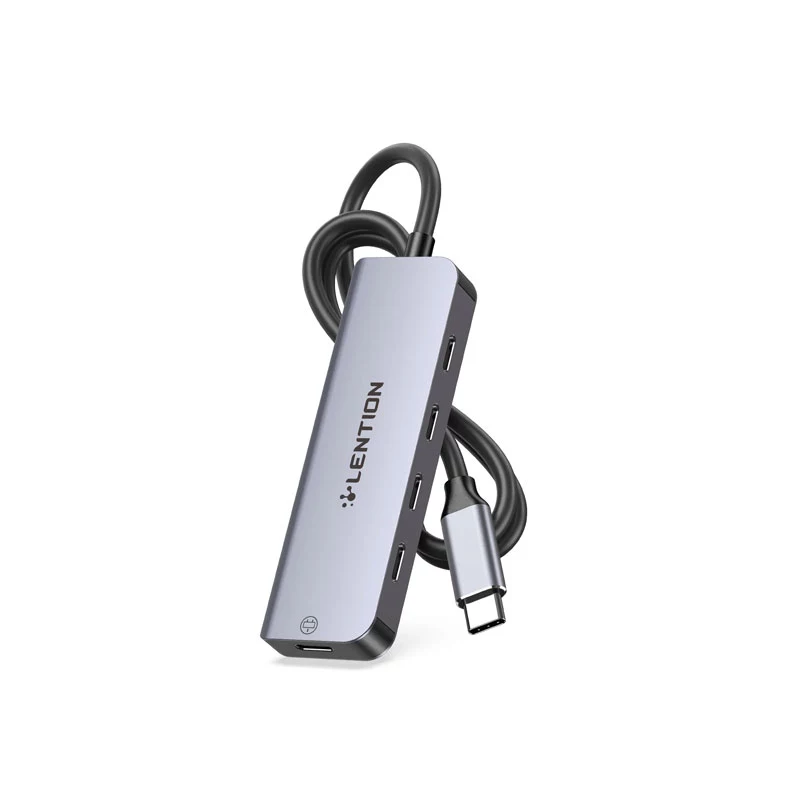 هاب  استوک 5 پورت تایپ سی لنشن مدل LENTION CB-CE31