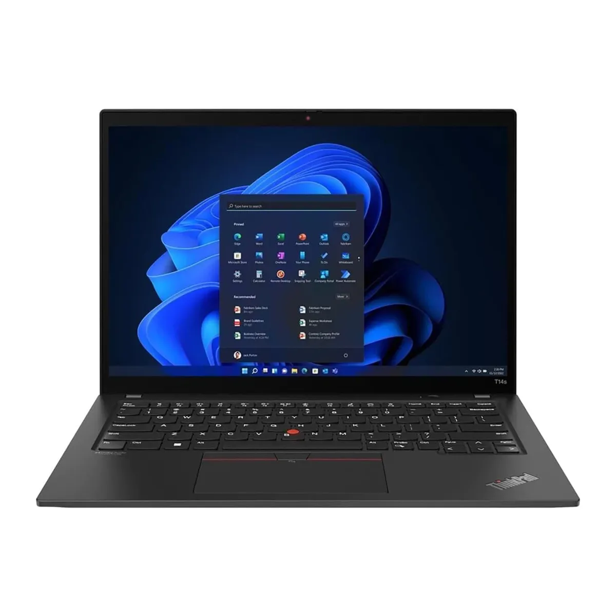 لپ تاپ استوک سیم کارت خور 14 اینچی لنوو مدل Lenovo ThinkPad T14s Core i7 1260P 16GB 512SSD