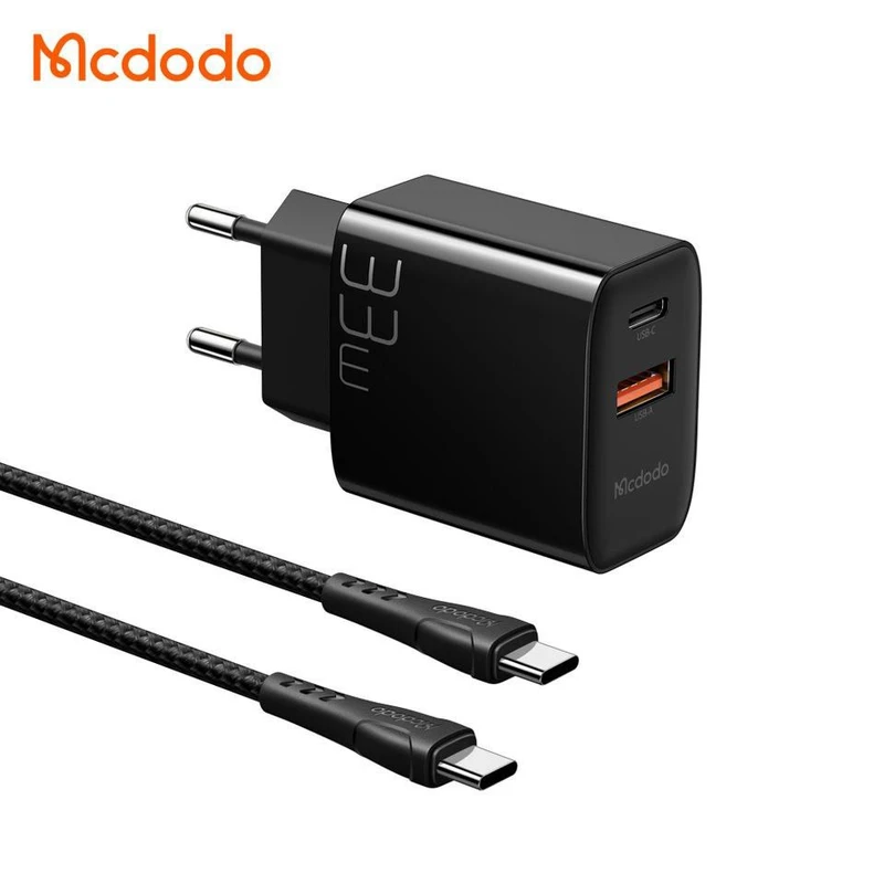 شارژر دیواری تایپ سی 33 وات مک دودو مدل Mcdodo CH-0922