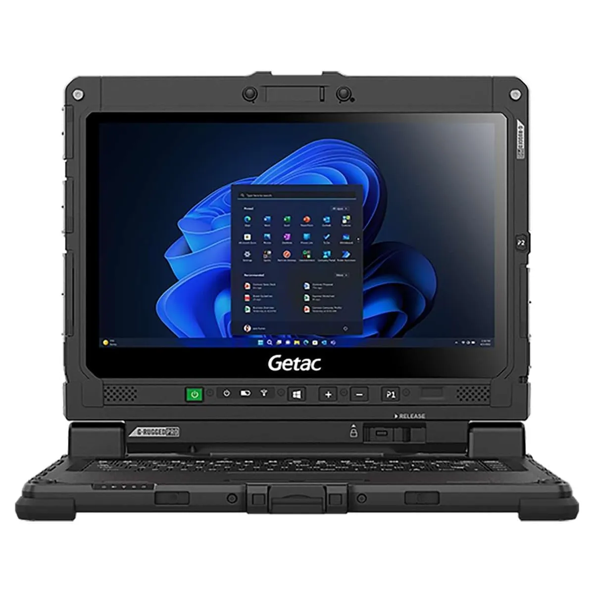 لپ تاپ استوک سیم کارت خور تبلت شو 12.5 اینچی جیتک مدل Getac K120 Rugged Core i5 8250U 16GB 256SSD