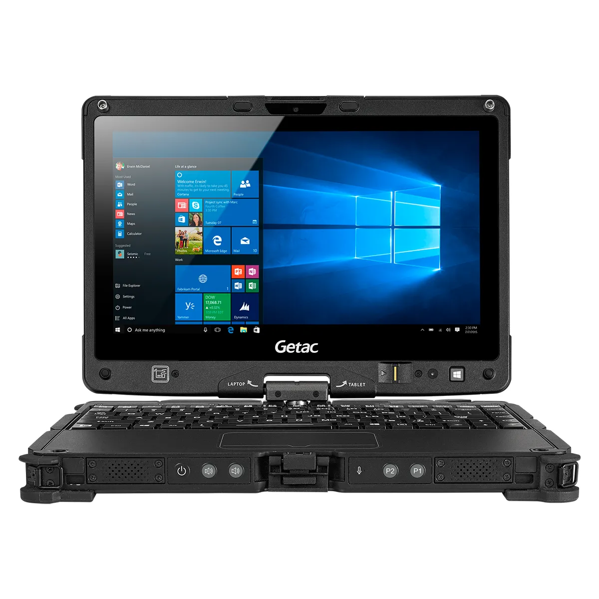 لپ تاپ استوک تبلت شو 11.6 اینچی جیتک مدل Getac V110 G4 Rugged Core i5 7300U 8GB 256SSD