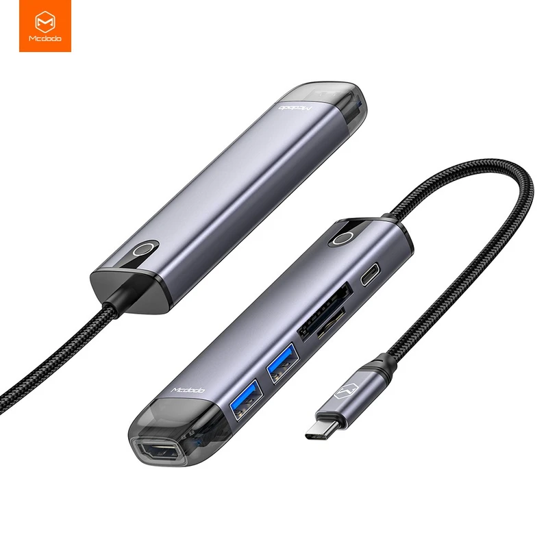 هاب 6 پورت USB-C مک دودو مدل Mcdodo HU-7740