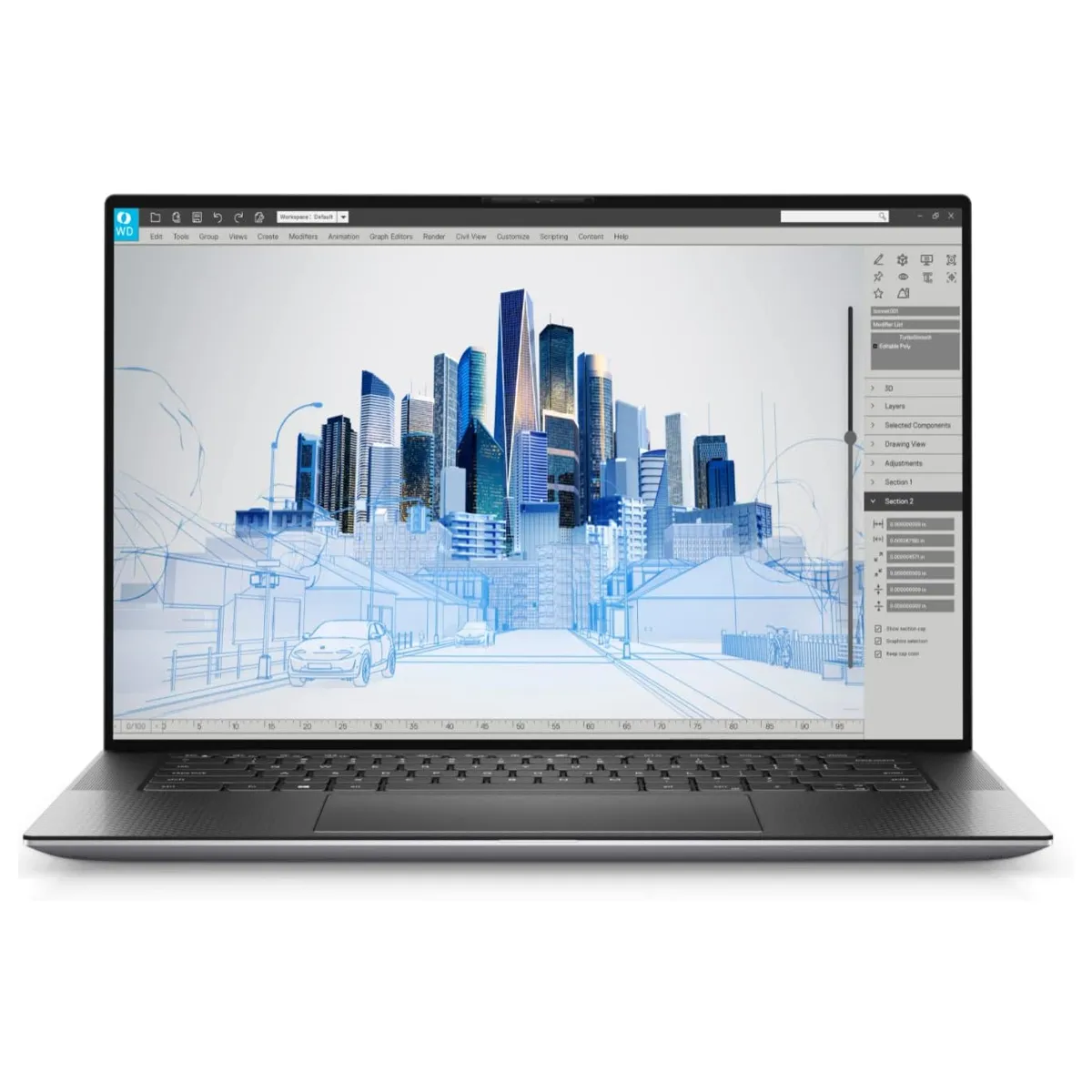 لپ تاپ استوک لمسی گرافیک دار 15.6 اینچی دل مدل  Dell Precision 5560 Core i7 11850H 16GB 512SSD 4GB 4K