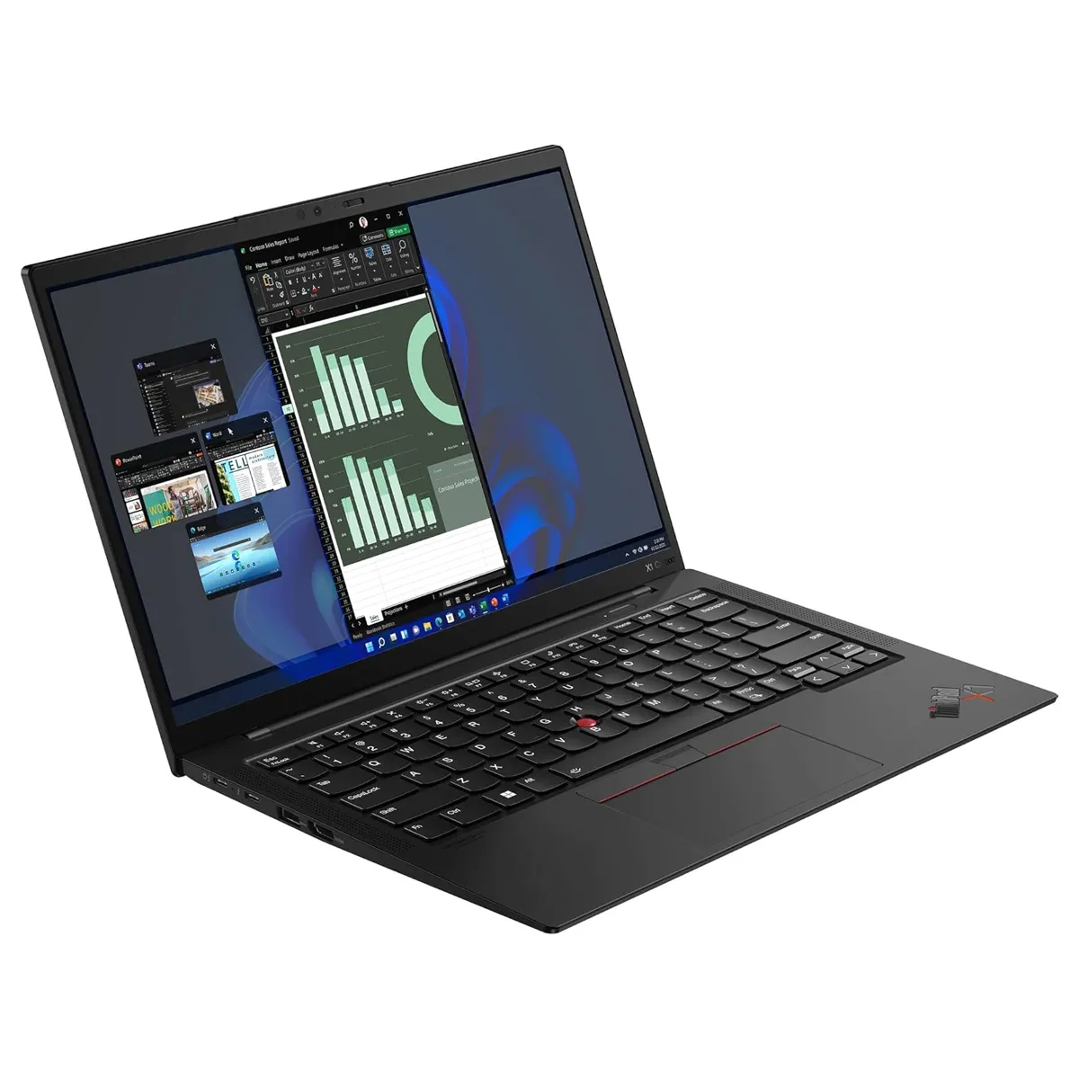 لپ تاپ استوک 14 اینچی لنوو مدل Lenovo ThinkPad X1 Carbon Gen10 Core i7 1270P 16GB 512SSD 4K