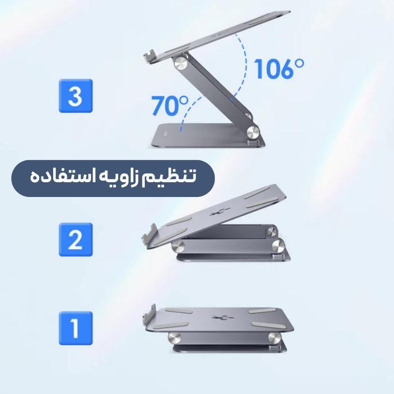 پایه نگهدارنده لپ تاپ تا 15.6 اینچ لنشن مدل LENTION CB-L5