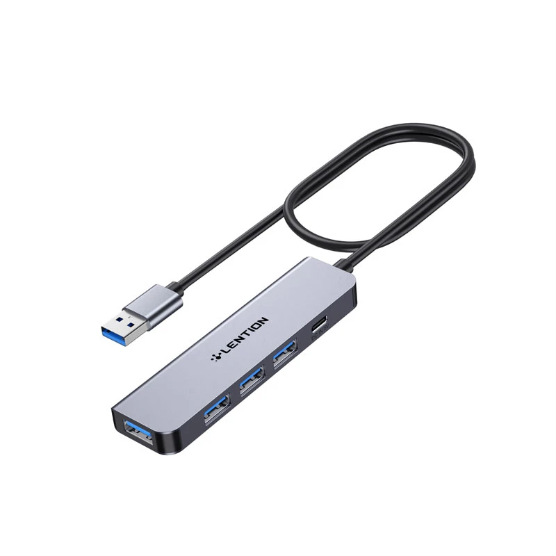 هاب 5 پورت لنشن مدل LENTION CB-HE32 با رابط USB-A