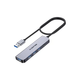 هاب  استوک 5 پورت لنشن مدل LENTION CB-HE32 با رابط USB-A
