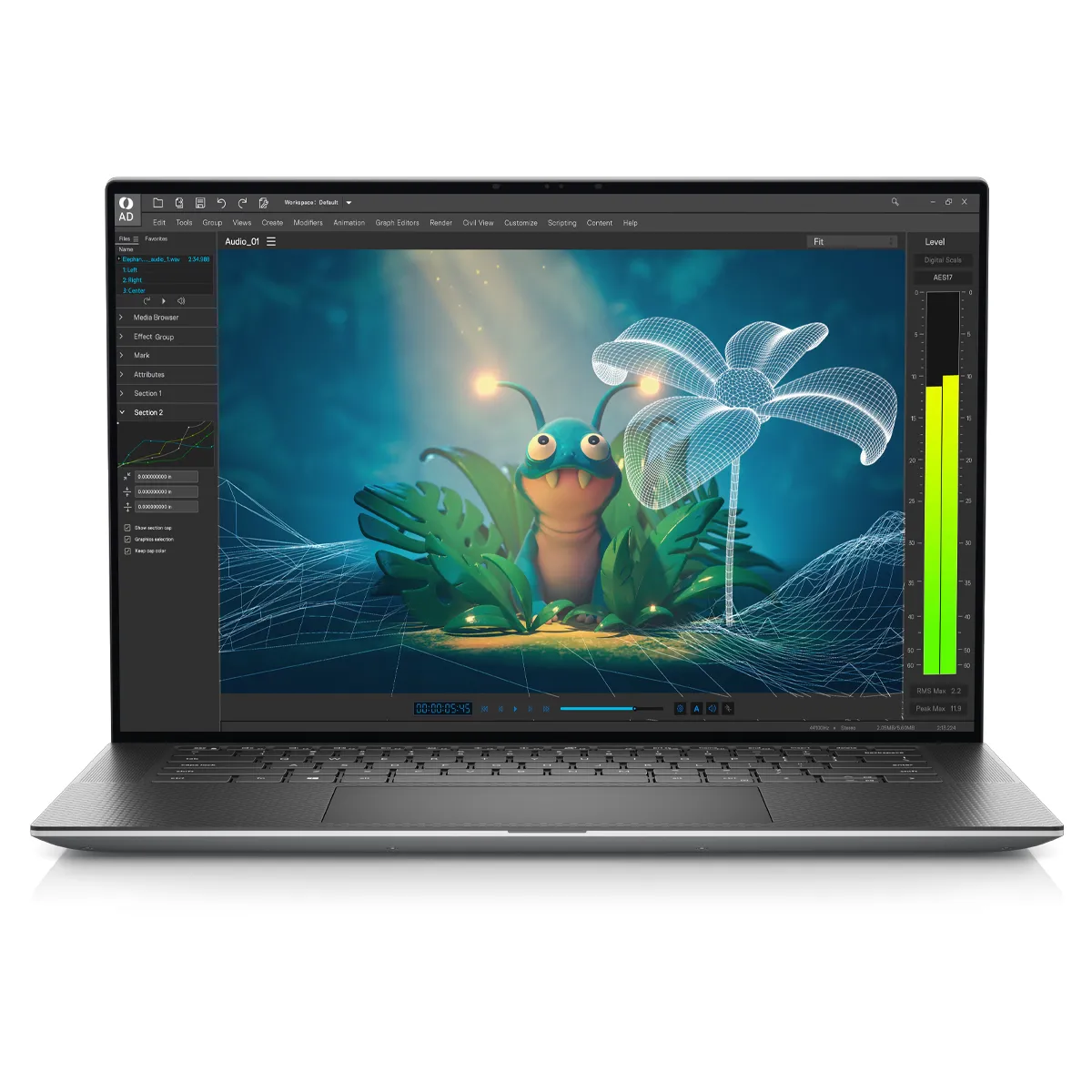 لپ تاپ استوک لمسی گرافیک دار 15.6 اینچی دل مدل Dell Precision 5570 Core i7 12800H 32GB 1TB SSD 8GB 4K
