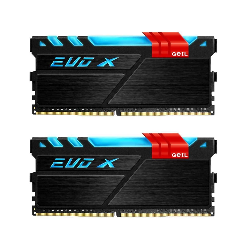 رم دسکتاپ استوک DDR4 دو کاناله 3200 مگاهرتز گیل مدل GEIL EVO X ظرفیت 16 گیگابایت