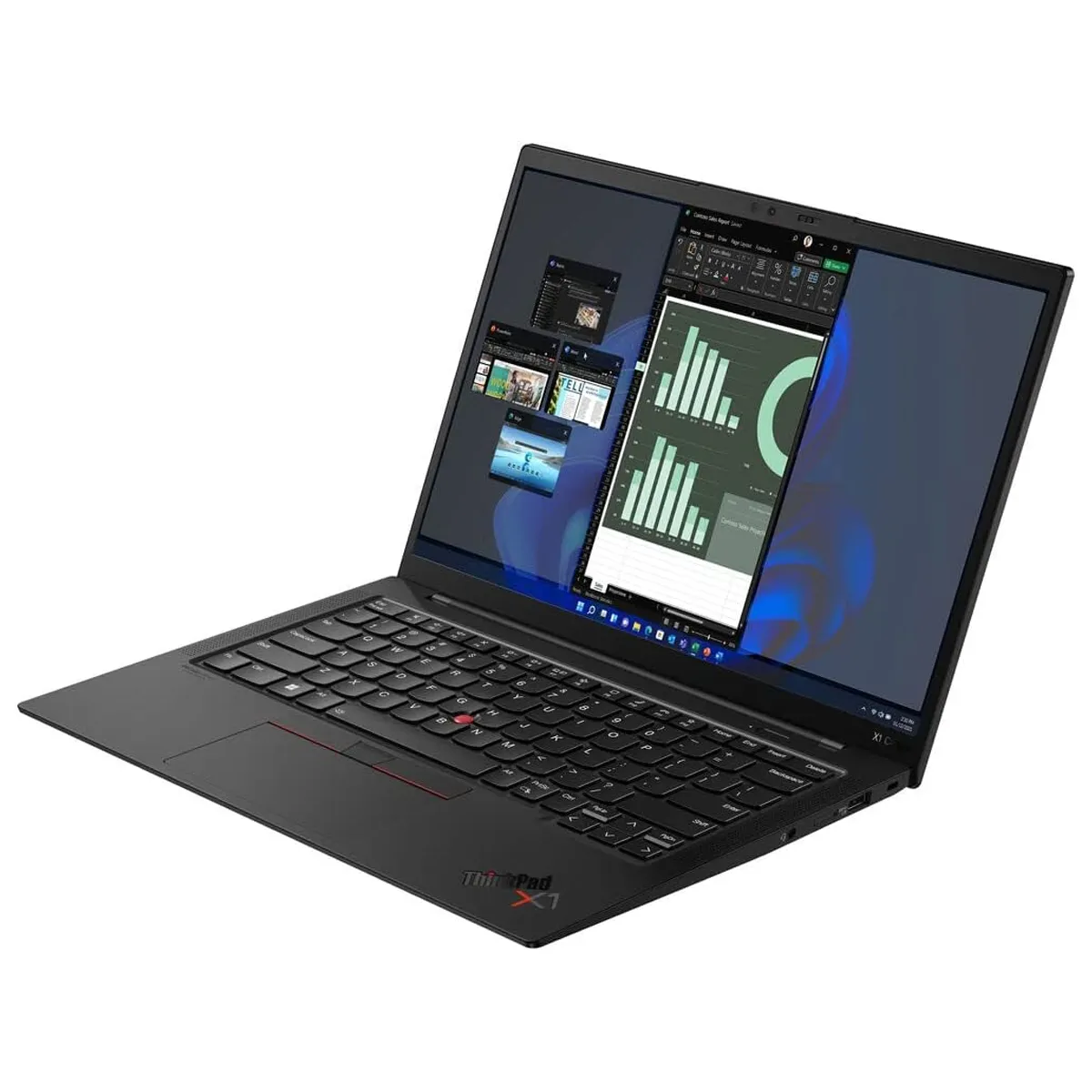  لپ تاپ استوک 14 اینچی لنوو مدل Lenovo ThinkPad X1 Carbon Gen10 Core i7 1270P 16GB 512SSD 4K