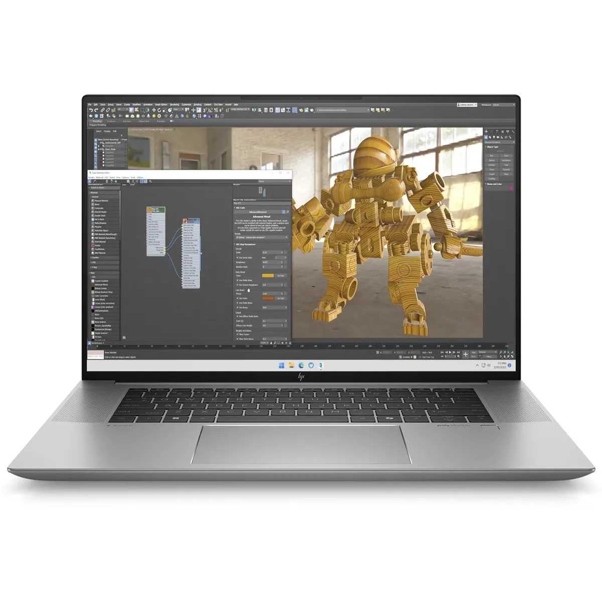 لپ تاپ استوک گرافیک دار 16 اینچی اچ پی مدل HP ZBook Studio 16 G11 Core Ultra 7 165H 32GB 512SSD 6GB