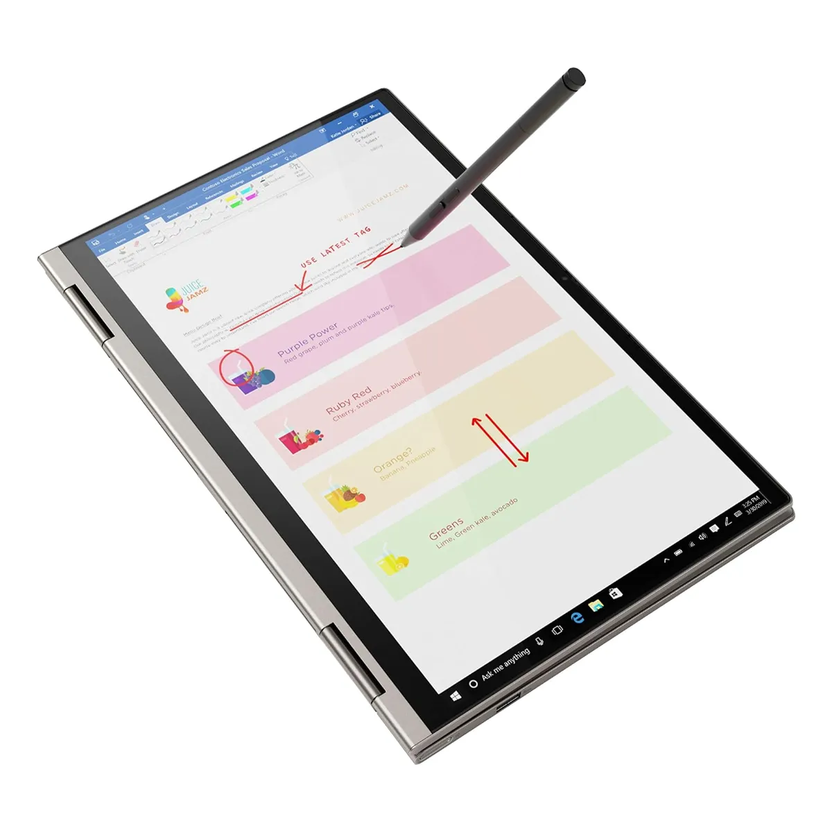 لپ تاپ استوک تبلت شو 14 اینچی لنوو مدل Lenovo Yoga C740 2in1 Core i5 10210U 16GB 256SSD