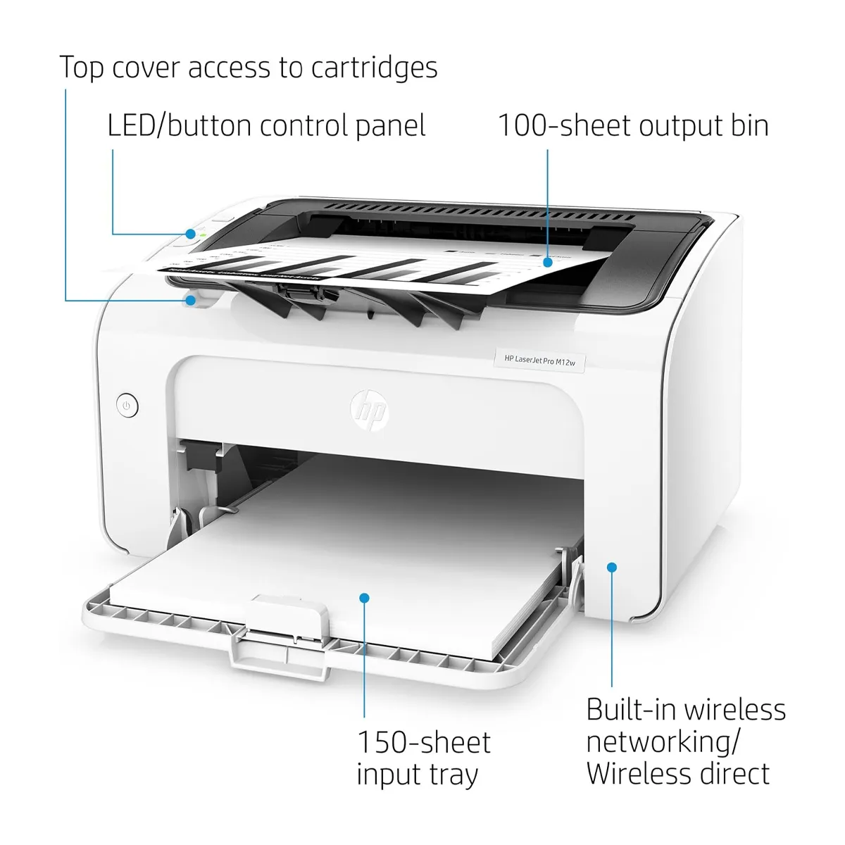 پرینتر لیزری استوک اچ پی مدل HP LaserJet Pro M12w