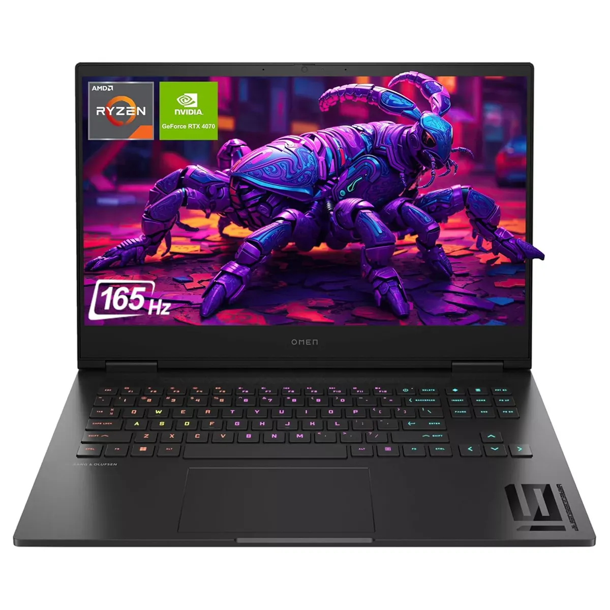 لپ تاپ استوک گرافیک دار 16 اینچی اچ پی مدل HP Omen 16 R5 7640HS 16GB 1TB SSD 6GB 2K