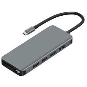 هاب استوک تایپ سی 12 پورت ویوو مدل WiWU Alpha 12 in 1 Usb Type C Hub