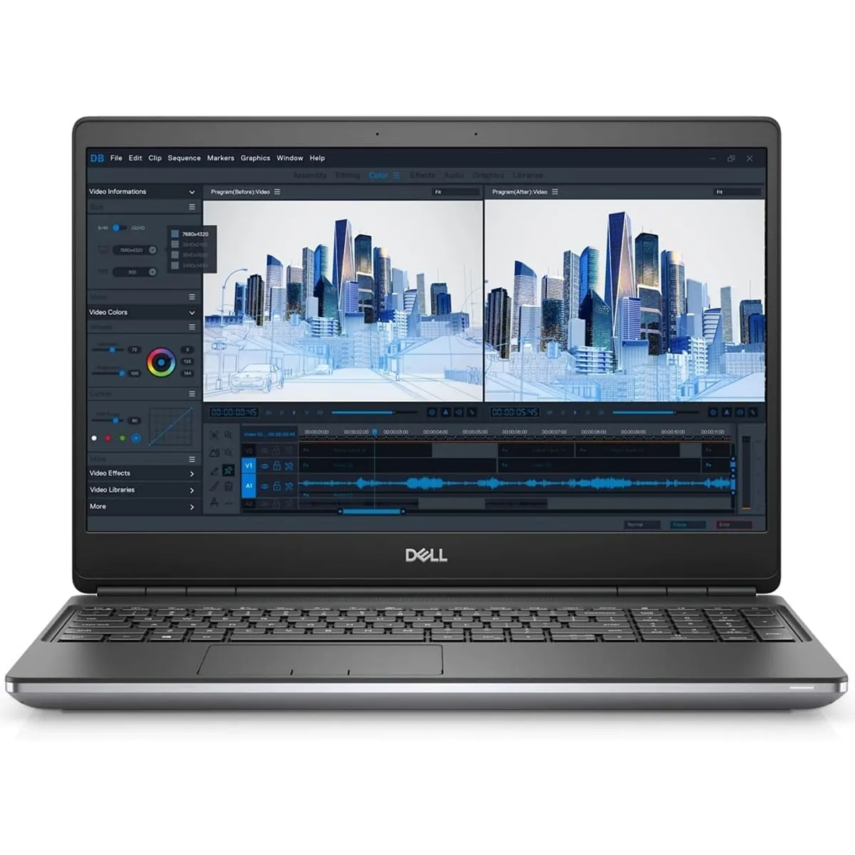 لپ تاپ استوک گرافیک دار 15.6 اینچی دل مدل Dell Precision 7560 Core i7 11850H 16GB 512SSD 4GB