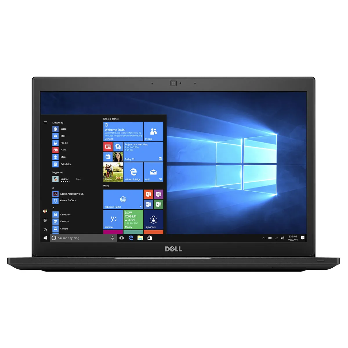 لپ تاپ استوک لمسی 14 اینچی دل مدل Dell Latitude 7490 Core i5 8350U 8GB 256SSD