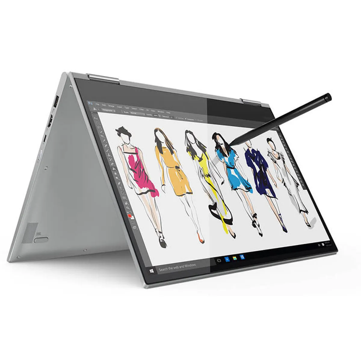 لپ تاپ استوک تبلت شو 15.6 اینچی لنوو مدل Lenovo Yoga 730 2in1 Core i5 8250U 16GB 256SSD