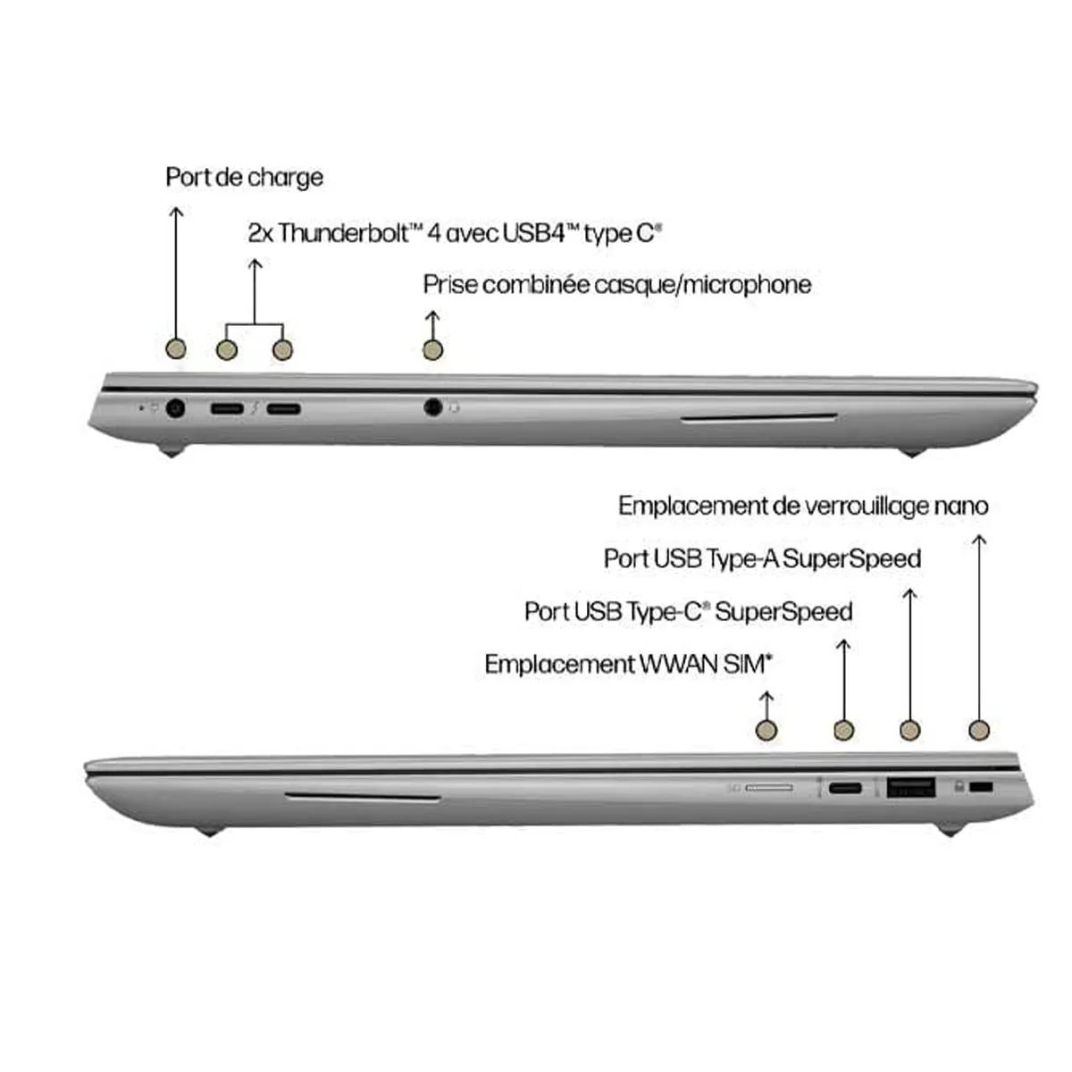 لپ تاپ استوک گرافیک دار 16 اینچی اچ پی مدل HP ZBook Studio 16 G9 Core i7 12800H 32GB 512SSD 8GB