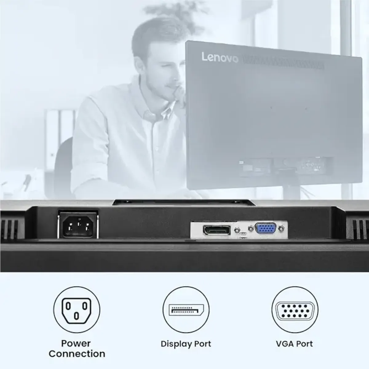مانیتور استوک 21.5 اینچی لنوو مدل Lenovo ThinkVision T2224dA