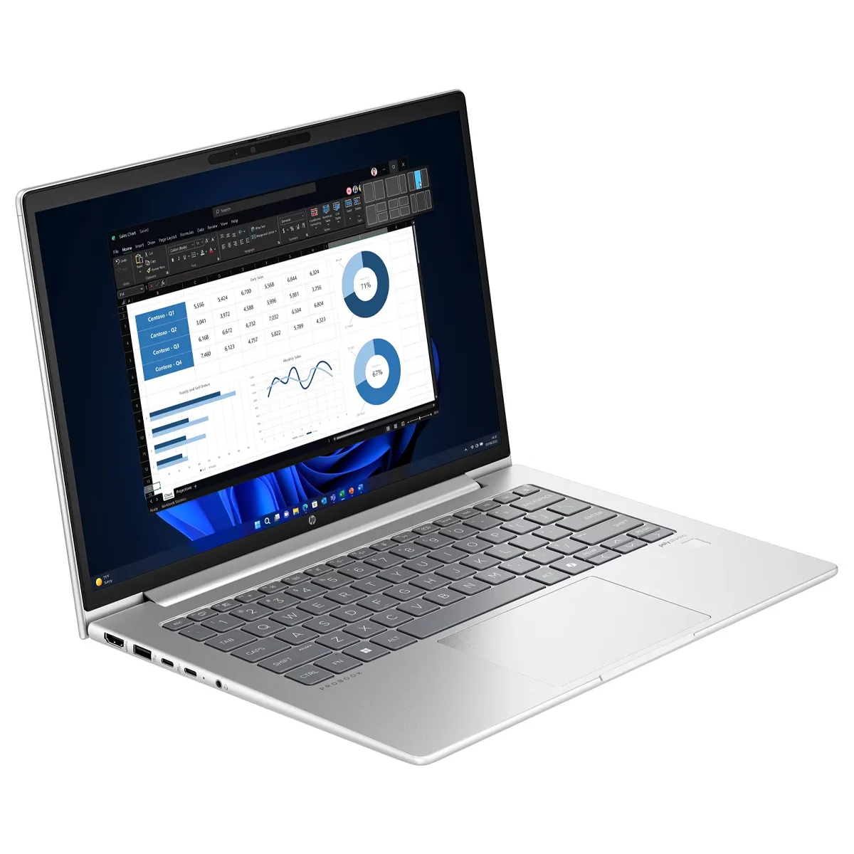 لپ تاپ استوک 14 اینچی اچ پی مدل HP ProBook 440 G11 Core Ultra 5 125U 16GB 1TB SSD