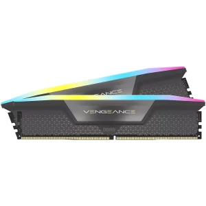 رم دسکتاپ استوک DDR5 دو کاناله 5200 مگاهرتز CL40 کورسیر مدل VENGEANCE RGB ظرفیت 32 گیگابایت