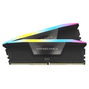 رم دسکتاپ استوک DDR5 دو کاناله 6400 مگاهرتز CL36 کورسیر مدل Vengance RGB Black ظرفیت 48 گیگابایت