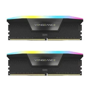 رم دسکتاپ استوک DDR5 دو کاناله 5600 مگاهرتز CL40 کورسیر مدل VENGANCE RGB BLACK ظرفیت 48 گیگابایت