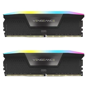 رم دسکتاپ استوک DDR5 دو کاناله 6600 مگاهرتز CL38 کورسیر مدل VENGANCE RGB BLACK ظرفیت 32 گیگابایت