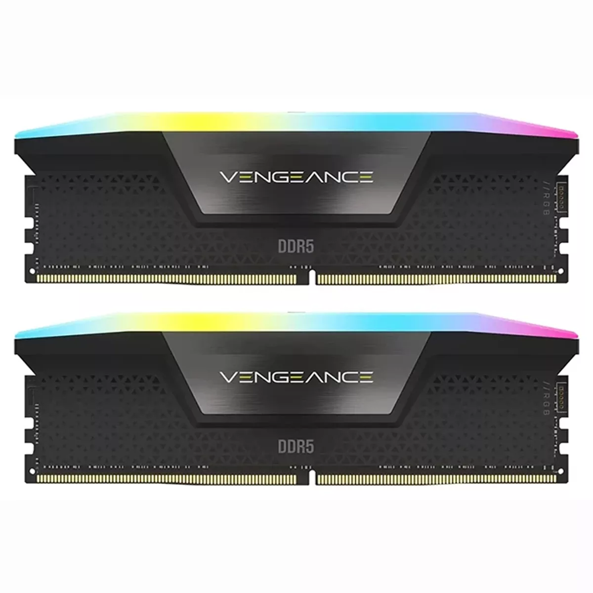 رم دسکتاپ استوک DDR5 دو کاناله 6400 مگاهرتز CL32 کورسیر مدل Vengance RGB Black ظرفیت 48 گیگابایت