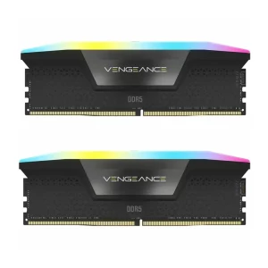رم دسکتاپ استوک DDR5 دو کاناله 6000 مگاهرتز CL36 کورسیر مدل Vengance RGB Black ظرفیت 32 گیگابایت
