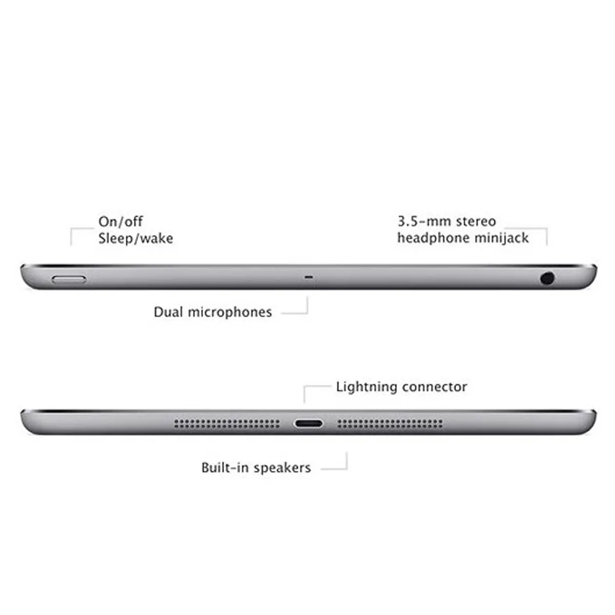 تبلت استوک 9.7 اینچی اپل مدل Apple iPad Air 1 2013 Wi-Fi 1GB 128SSD